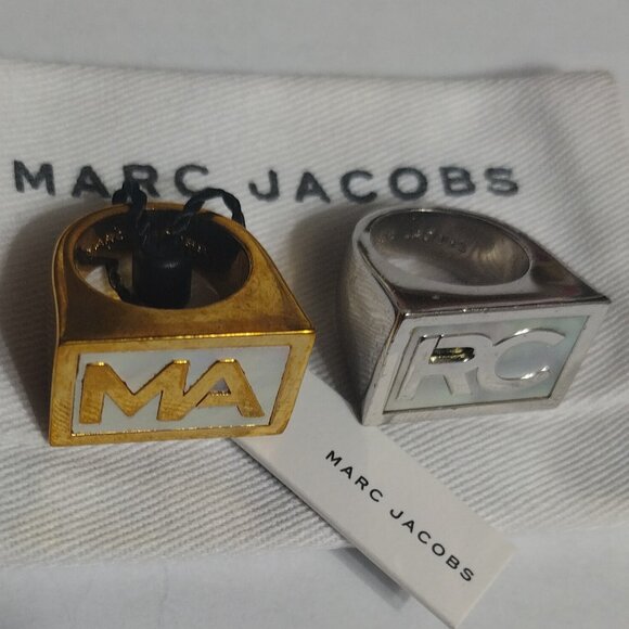 MARC JACOBS TWO TONE Double ring - Picture 1 of 1